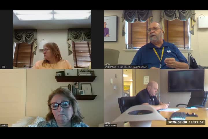 Rockingham County Board of Commissioners Meeting 8/28/2025	