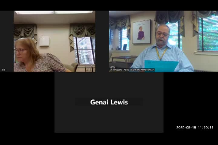 Rockingham County Board of Commissioners Meeting 9/18/2025