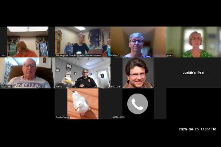 Rockingham County Board of Commissioners Meeting 9/25/25	