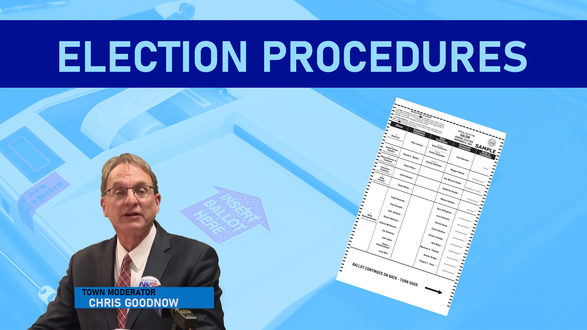 Thumbnail image for Election Procedures with Chris Goodnow and Susan Wall
