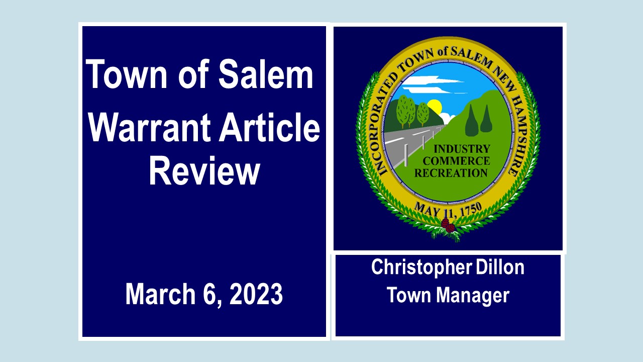 Thumbnail image for Warrant Article Review at Senior Center 03/06/23