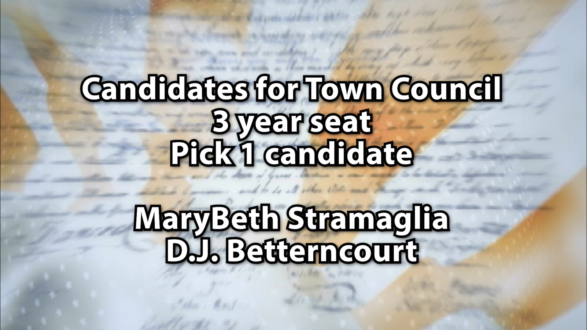 Thumbnail image for Town Council Candidates: (3 yr term)