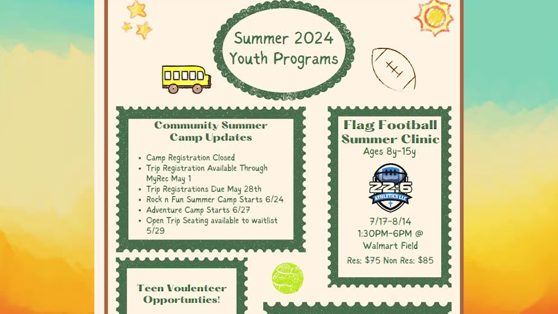 Thumbnail image for Recreation News Update Summer Programs 2024