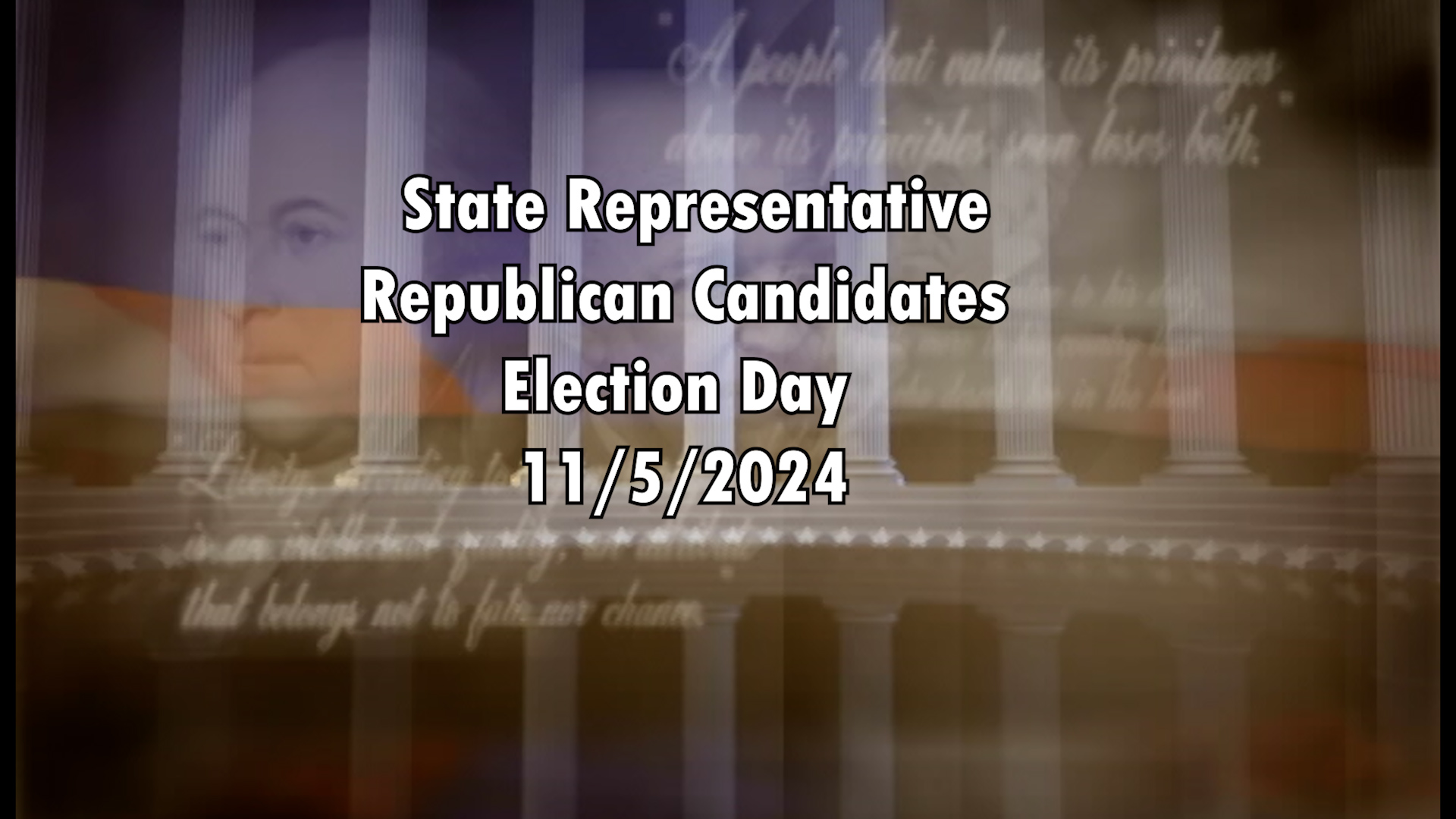 Thumbnail image for State Representative Candidates (R) Election Day 11/5/24