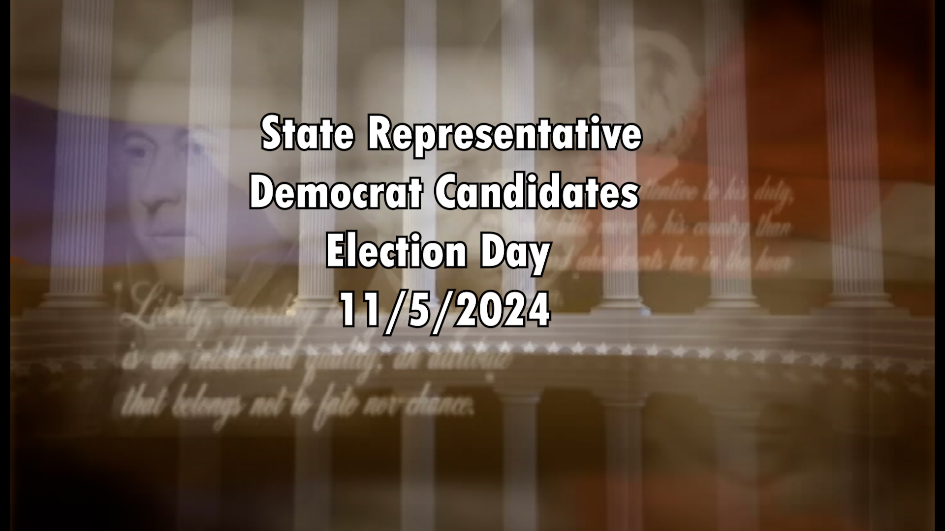 Thumbnail image for State Representative Candidates (D) Election Day 11/5/24