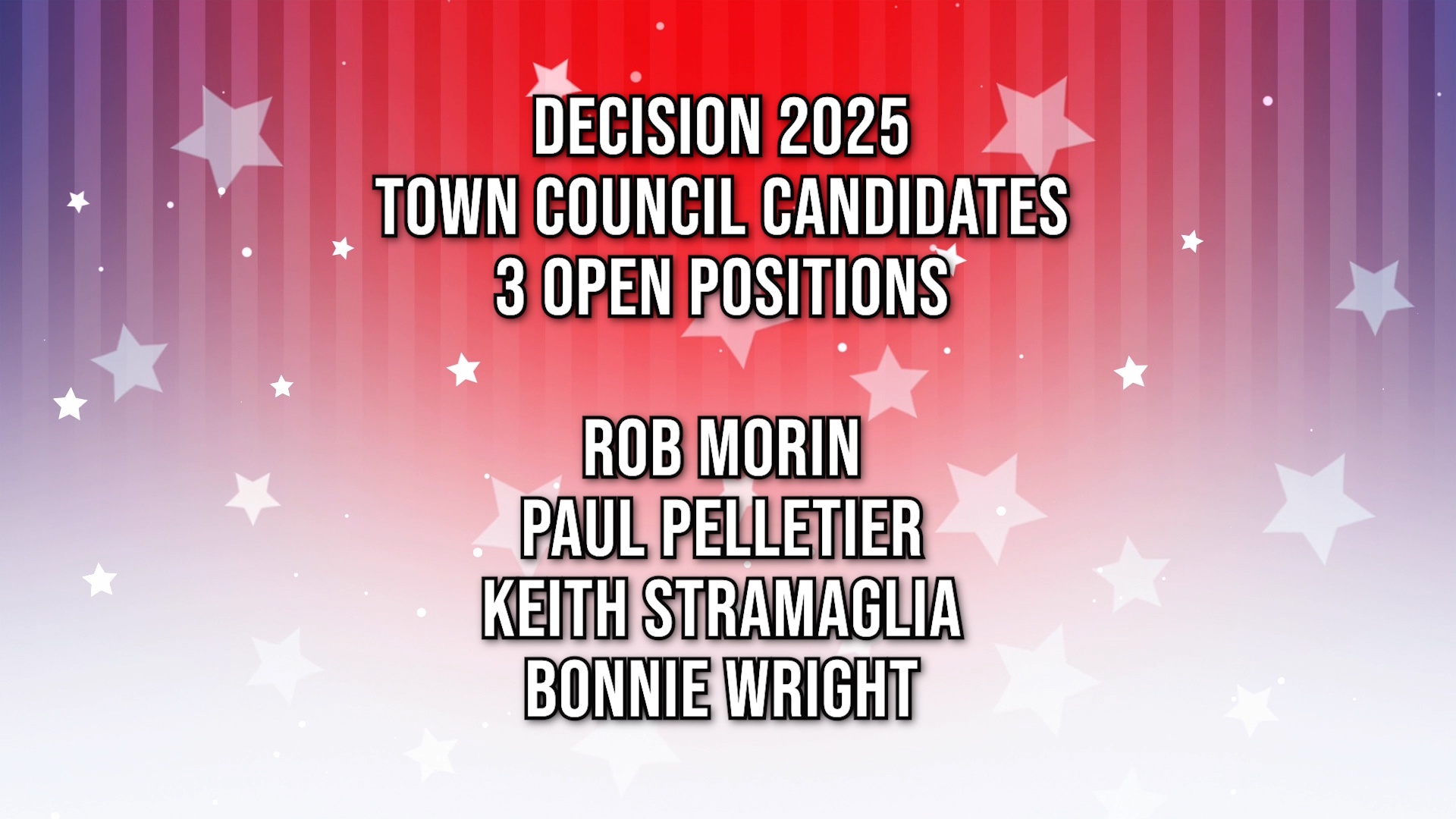 Decision 2025: Candidates for Town Council
