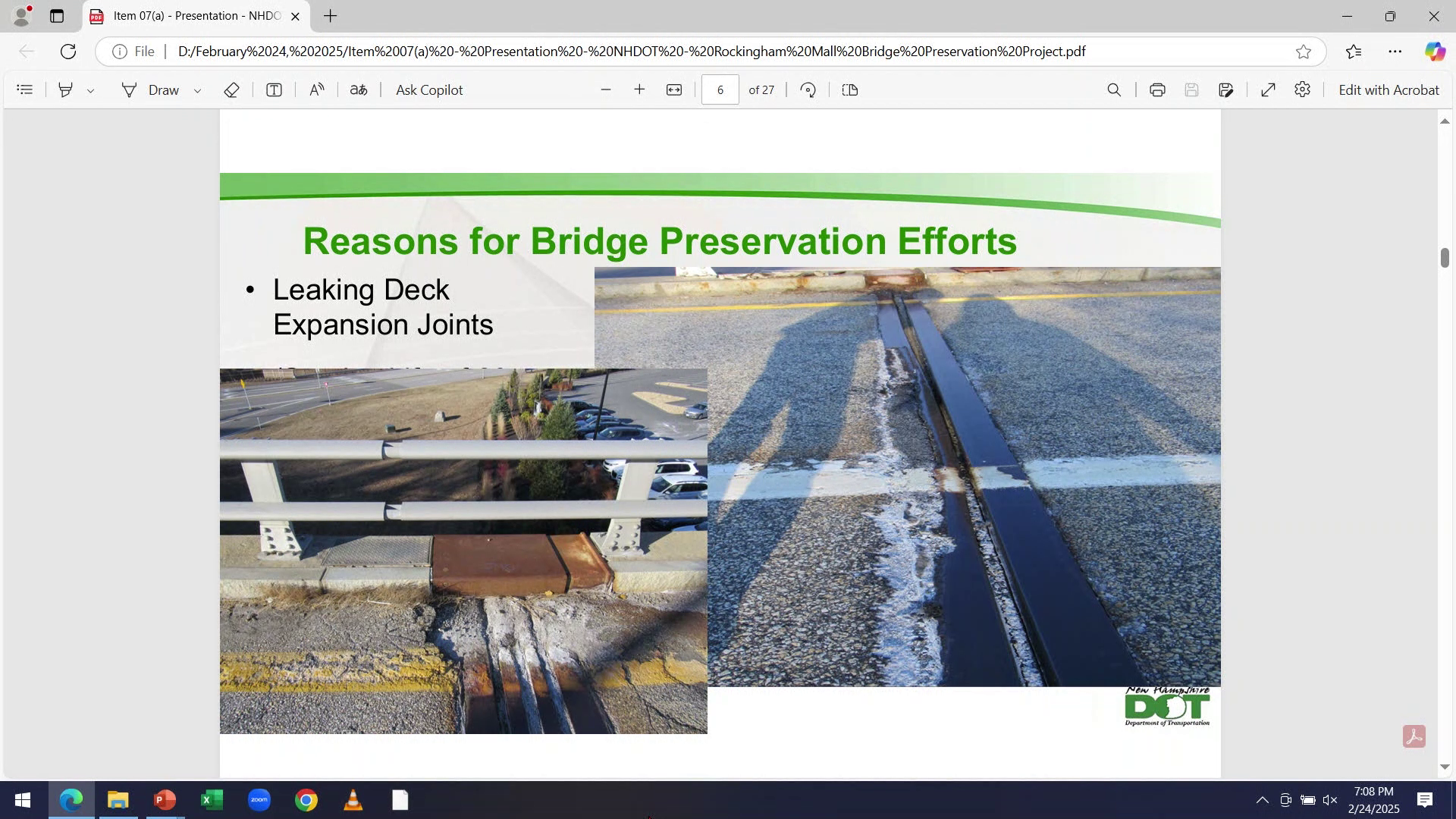 DOT Bridge Preservation Project 2/25/25