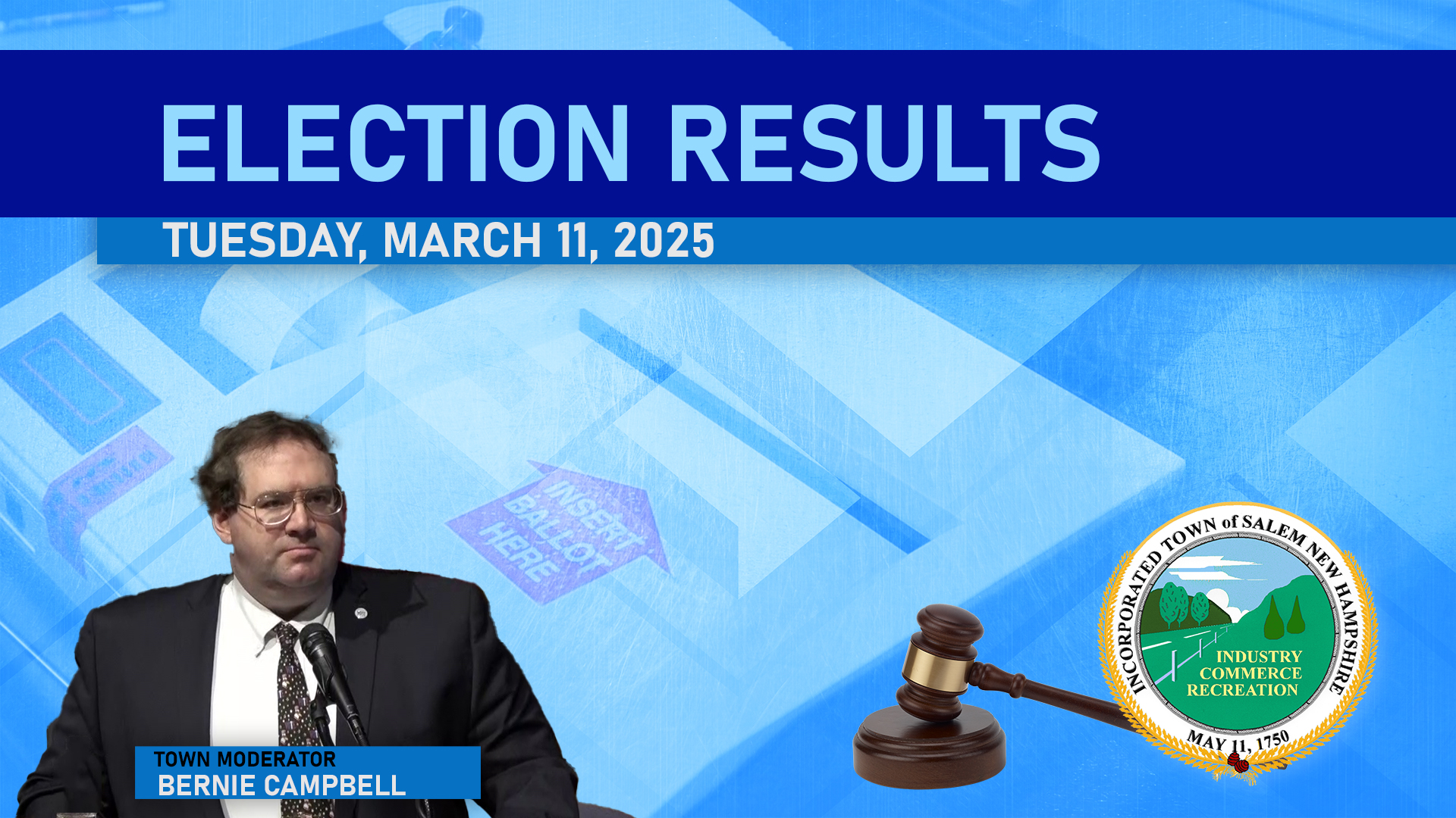 Election Results, Tuesday, March 11, 2025