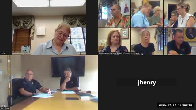 Rockingham County Board of Commissioners Meeting 7/17/2025