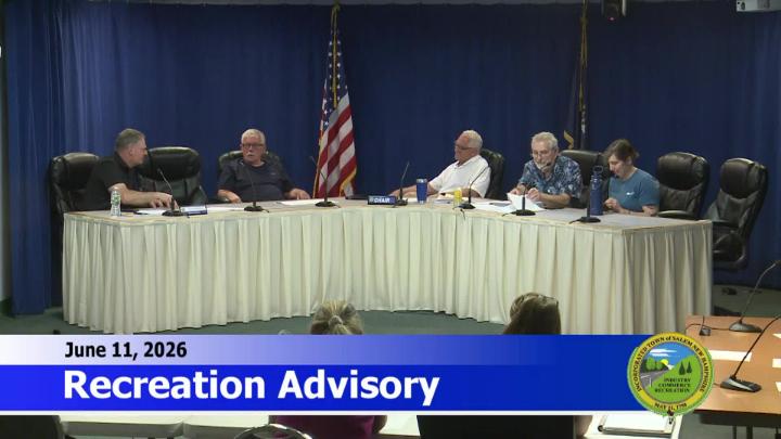 Thumbnail image for Recreation Advisory Committee 6/11/26