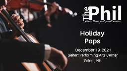 Navigate to NH Philharmonic: Holiday Pops